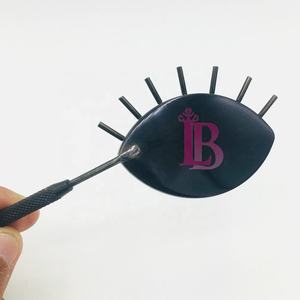 Nuevos Espejos para Pestañas Negros de Acero Inoxidable con Logotipo Gratuito, Espejos para Extensión de Pestañas Negros de Alta Gama, Bajo MOQ - Product Image 3