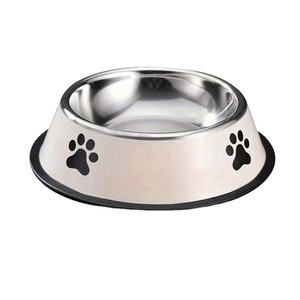 Comedero Elevado Decorativo para Mascotas con Dos Tazones de Acero Inoxidable y Diseño Metálico Vintage - Product Image 1