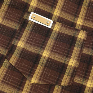 Camisas de Franela de Diseño Personalizado para Hombre, Camisas de Manga Larga con Estampado a Cuadros, Camisas Elegantes 100% Algodón para Hombre en Otoño e Invierno - Product Image 4