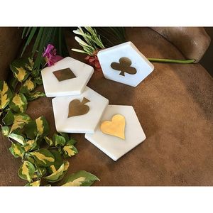 Posavasos de Mármol Hechos a Mano Ecológicos, Duraderos y Lavables, Tapetes y Almohadillas de Piedra Natural para Mesa de Comedor RR ENTERPRISES India - Product Image 2