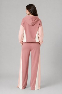 Ensemble de survêtement d'hiver décontracté 2 pièces personnalisable pour femme, style urbain, en molleton 100 % coton, vente en gros - Product Image 3