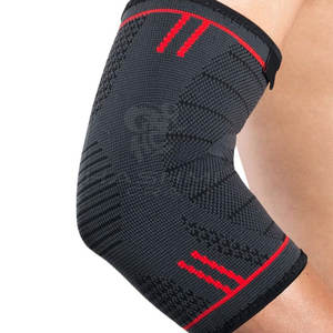 Manga elástica para el codo, ajuste cómodo que permite una gama completa de movimientos, ideal para uso en el gimnasio y actividades físicas. - Product Image 2