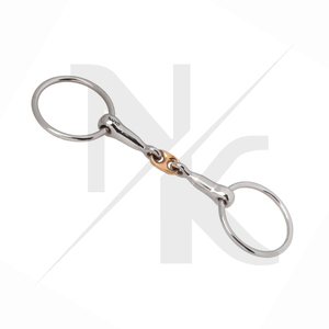Clásico: Bocado de caballo de acero inoxidable con anillo suelto y doble articulación, equipo ecuestre, fabricante de logotipos personalizados - Product Image 3