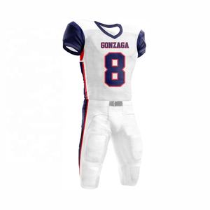 Uniformes de Fútbol Americano Anti-UV 100% Poliéster, Conjuntos de Manga Corta con Corte Automatizado y Servicio de Sublimación OEM - Product Image 3