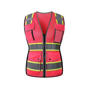 Gilet de sécurité réfléchissant coloré avec poches, vente en gros, haute visibilité - Product Image 1