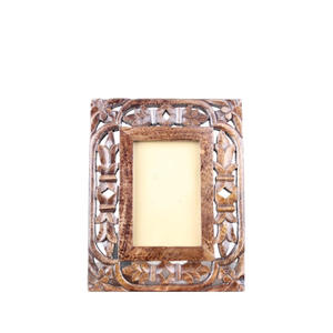 Marco de Fotos de Madera Sólida Hecho a Mano, Adorno Decorativo para Escritorio, Mesa y Estante - Product Image 1