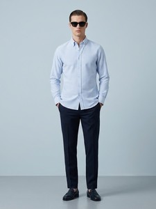 Men's Striped Double Breasted Woven Dress Shirt Full Sleeve Turn-<b>down</b> Collar Breathable Casual Cotton Summer Style Enovate - Product Image 2