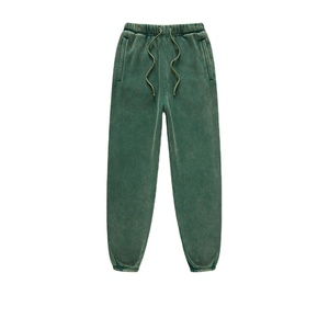 Unisex Winter Jogger Pants 100% Cotton Washed Loose and <b>Thick</b> High Casual Style Mid Waist Warm Comfortable for Men 2026 - Product Image 3
