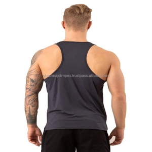 Camiseta deportiva informal sin mangas para hombre, chaleco de fitness muscular personalizado al por mayor, entrenamiento de gimnasia en varios colores con muestra gratis - Product Image 6