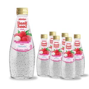 ตัวอย่างฟรี เครื่องดื่มเมล็ดโหระพา JBFRESH ขนาด 290 มล. บรรจุขวดแก้ว รสเสาวรส ได้รับมาตรฐาน BRCGS รับผลิตแบบ OEM ODM โดยผู้ผลิตเครื่องดื่ม - Product Image 6