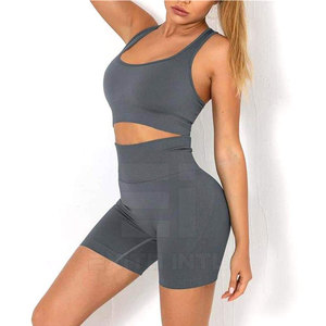 Women High Waisted Yoga Shorts <b>Tummy</b> <b>Control</b> Butt Lift Activewear Shorts Seamless Ribbed Women Yoga Shorts High Stretch - Product Image 3