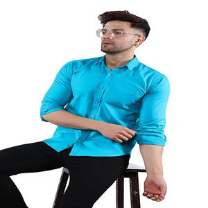 Camisas Casuales Formales de Lino y Algodón para Hombre, Primavera Otoño, Color Sólido, Manga Larga, Cuello con Botones, Anti-Pilling, Logotipo Personalizado en la Parte Delantera - Product Image 2