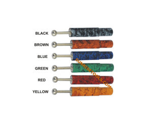 Ensemble de polissoirs diamantés ronds en plastique pour la fabrication de bijoux, 6 couleurs : noir, marron, bleu, vert, rouge, jaune - Product Image 2