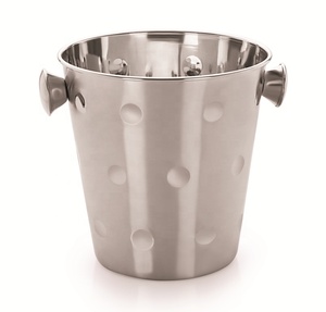 Cubo de Hielo para Vino de Acero Inoxidable de Doble Pared, Aislado, Ecológico, Pulido a Espejo, Ideal para Fiestas y Bares (SVM) - Product Image 1