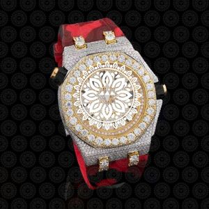 Luxury Stainless Steel <b>Watch</b> 42mm Analog <b>Mechanical</b> Luminous Men Fashion Red Leather Band Sapphire Crystal Case - Product Image 5