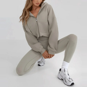 Sweat-shirt à capuche uni décontracté imprimé, doux, confortable et respirant, de haute qualité, pour femme, hiver, fourniture OEM, vente en gros, personnalisé - Product Image 2