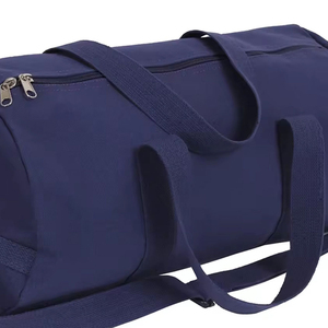 Unisex Navy Blue Polyester Gym Duffle <b>Bag</b> with Adjustable Strap and Zipper Closure 20-<b>30L</b> Capacity Casual Style - Product Image 6
