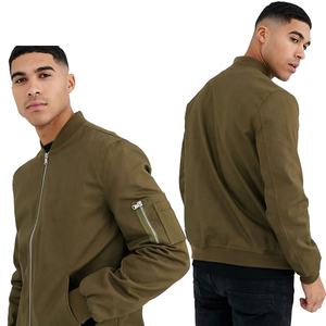 เสื้อแจ็กเก็ตบอมเบอร์มีซิปด้านข้างของผู้ชายผ้าฝ้าย/โพลีเอสเตอร์ออกแบบได้ตามต้องการสำหรับเล่นกีฬา - Product Image 6