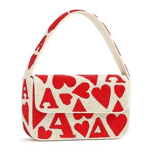 Bolso de mano floral hecho a mano, duradero y plegable, con cuentas, estilo vintage, bordado, para fiesta de noche o boda, monedero - Disponible - Product Image 2