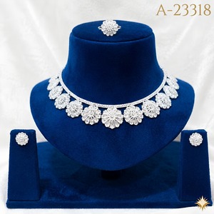 Tibetan <b>Silver</b> Necklace Earring <b>Ring</b> <b>Set</b> Women's Classic Wedding Jewelry A-23306 - Product Image 5