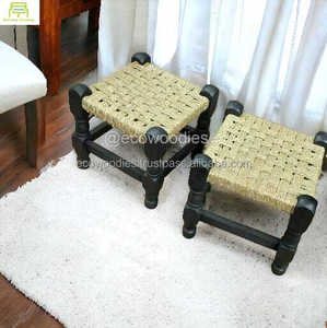 Hot Sale Traditional Natural Wood Low Foot <b>Stool</b> for Living Room Outdoor Apartment Use Eco-friendly Multi-Purpose Stacking - Product Image 5