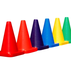 Cônes d'entraînement en caoutchouc de qualité supérieure, cônes d'entraînement souples en PVC, fournisseur de cônes flexibles, cônes en caoutchouc haute durabilité par ZAHRI SPORTS - Product Image 1