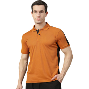 เสื้อยืดโปโลผู้ชาย ทรงหลวม ผ้าถักผสมโพลีเอสเตอร์และคอตตอน ระบายอากาศได้ดี แห้งเร็ว แขนสั้น เหมาะสำหรับใส่ลำลองในฤดูร้อน - Product Image 1