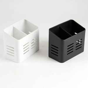 Organizador de Cubiertos de Acero Inoxidable con 2 Compartimentos, Caja de Almacenamiento para Cucharas y Tenedores para Encimera de Cocina con Diseño de Drenaje - Product Image 2