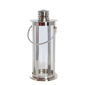 Lanterne en métal élégante, porte-bougie décoratif pour mariage, jardin, terrasse, restaurant, hôtel, décoration de table - Product Image 3