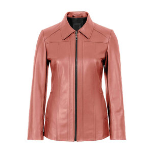 Service OEM ODM disponible. Veste en cuir pour femme, design moderne, matériaux de qualité supérieure et idéale pour tous les jours. - Product Image 1