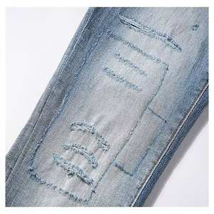 Jeans en denim personnalisés pour hommes avec logo et étiquettes |   Style décontracté moderne - Product Image 5