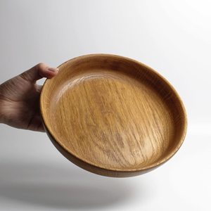 Plato de Servir de Bambú Hecho a Mano, Pulido, Duradero, de Alta Calidad para Exportación, Diseño Clásico, Accesorios de Cocina para el Hogar y Fiestas - Product Image 2