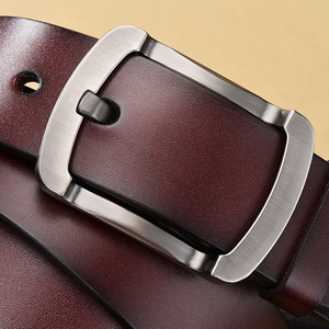 Cinturones de Cuero Genuino de Vaca al por Mayor para Hombre, Cinturones Casuales con Hebillas Personalizadas para Hombre - Product Image 5