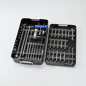 Ensemble d'instruments chirurgicaux orthopédiques pour la colonne vertébrale en acier inoxydable, système de cage PLIF Peek manuel réutilisable, qualité médicale, certifié CE par Dentavex - Product Image 1