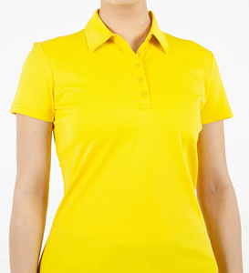 Chemise de golf pour femme sur mesure, tissu jersey 100% coton 210g, respirante, streetwear, imprimé numérique, logo brodé - Product Image 4