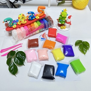 12Pcs Không Khí Khô Đất Sét Thiết Lập Ánh Sáng Đất Sét Mềm Đồ Chơi Nghệ Thuật Và Thủ Công Giáo Dục Chơi Bột Cho Trẻ Em 12 Màu Sắc Vật Liệu Cao Su Mô Hình Đất Sét - Product Image 5