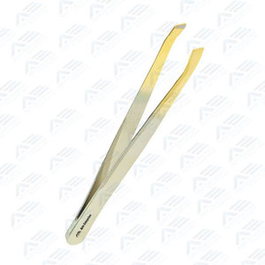Pinzas de Punta Inclinada para Depilación Precisa y Diseño de Cejas, Pinzas de Acero Inoxidable para Cejas con Logotipo Personalizado, Precio de Fábrica - Product Image 4