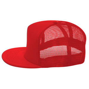Gorra Trucker Roja de 6 Paneles con Malla Ajustable, Unisex, Casual, de Color Sólido, para Primavera/Verano - Product Image 6