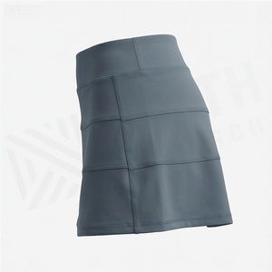 กระโปรงทรงเอเอวสูงสำหรับผู้หญิง สีพื้น ผ้าพลีท สปอร์ต ระบายอากาศได้ดี ผลิตจากผ้าสแปนเด็กซ์และโพลีเอสเตอร์ ใส่ได้ทุกฤดู - Product Image 3