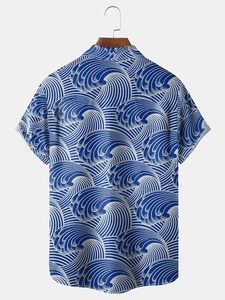 T-shirt Hawaïen Décontracté pour Homme – Anti-Plis, Écologique, Respirant, Haute Qualité, Logo/Couleurs Personnalisables - Product Image 5