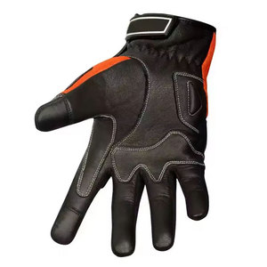 Gants de moto en cuir de qualité supérieure, personnalisés, à écran tactile, à doigts entiers, séchage rapide, évacuation de l'humidité, revêtement en polyuréthane - Product Image 4