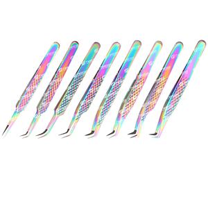 Pince à épiler professionnelle pour extensions de cils en acier inoxydable japonais, pointe fine, personnalisable avec logo - Product Image 1