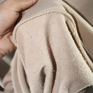 Sudadera Beige de Cuello Redondo para Mujer, 100% Algodón Tejido, Color Sólido, para Otoño - Product Image 4