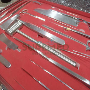 Ensemble d'instruments chirurgicaux vétérinaires post-mortem SureMed Instruments en acier inoxydable, manuels, réutilisables, pour autopsie hospitalière - Product Image 4