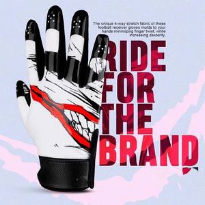 Guantes de Silicona de Alta Calidad de 2 Tonos para Receptor de Fútbol Americano, Agarre Antideslizante Premium para Uso Deportivo Profesional al Aire Libre - Product Image 4