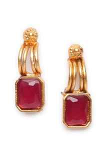 Conjunto de Joyería Tradicional de Oro con Piedras Sintéticas, Collar y Pendientes de Moda, Joyería de Fantasía con Base de Cobre, Gargantilla de Malla para Regalo de Novia - Product Image 5