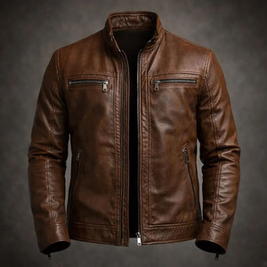 Chaqueta de Cuero Personalizada de Buena Calidad de Comfortex International para Hombre, Chaqueta de Cuero Original Personalizada para Motocicleta - Product Image 5