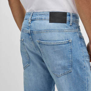 Jeans en denim de style moderne pour hommes, pantalons en jean respirants en coton, coupe confortable, pantalons en denim tissé, vêtements personnalisables en gros - Product Image 5