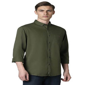 Polo Formal de Poliéster con Estampado Personalizado para Hombre, Camisa de Manga Larga con Cuello Vertical a Rayas Completas, Estilo Vintage para Oficina y Negocios - Product Image 3