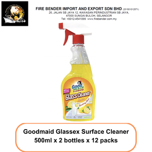 Limpiador de Vidrios Goodmaid Glassex Sin Rayas, Aroma Limón, 500ml, Paquete Doble, Hecho en Malasia, 50%-80% de Ingredientes Activos, Venta al Por Mayor - Product Image 2